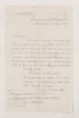 Letter, 14 March 1879