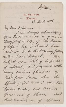 Letter, 2 March 1876