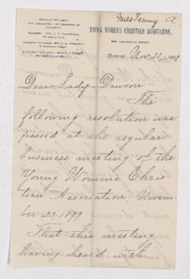 Letter, 23 November 1899