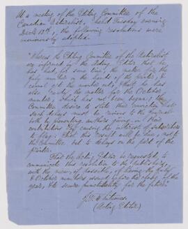 Letter from J.F. Whiteaves