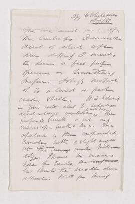 Letter, August 1881