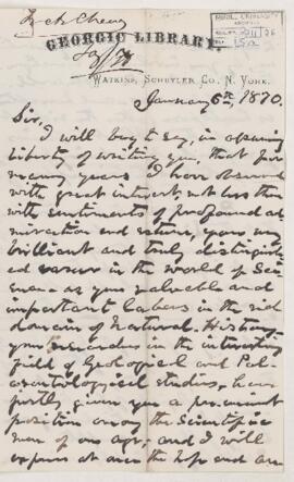 Letter, 6 January 1870