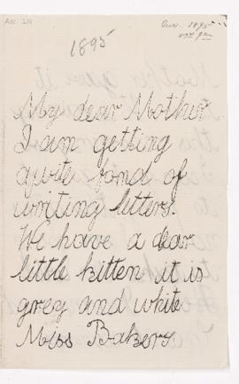 Letter, November 1895