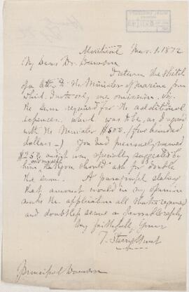 Letter, 1 March 1872