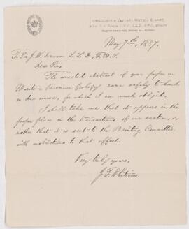 Letter, 7 May 1887