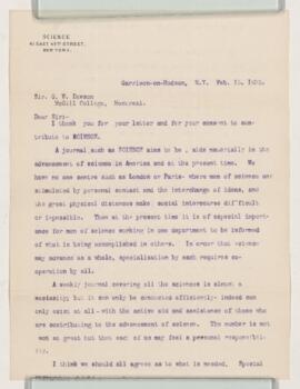 Letter, 15 February 1895