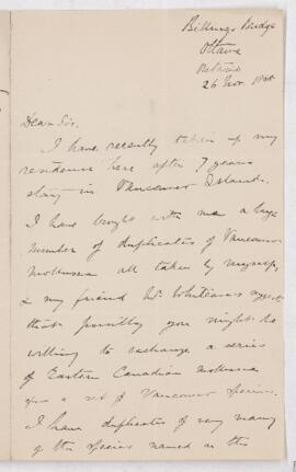 Letter, 26 November 1888