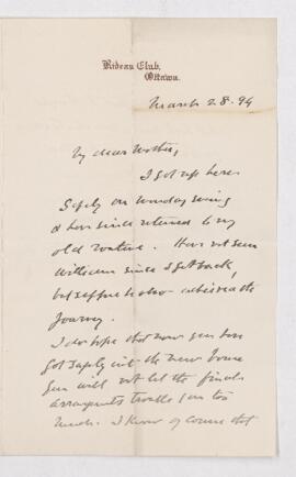 Letter, 28 March 1894