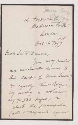 Letter, 4 October 1897