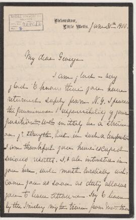 Letter, 30 June 1900