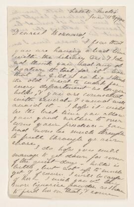 Letter, 11 June 1900