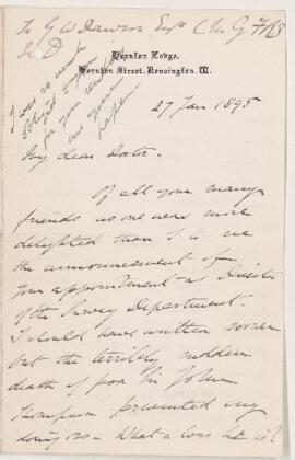 Letter, 27 January 1895