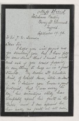 Letter, 19 September 1896