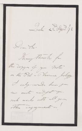 Letter, 22 September 1872