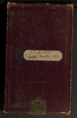 Notebook – P.E.I., 1871 and Petite Nation, 1874