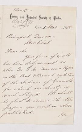 Letter, 2 March 1880