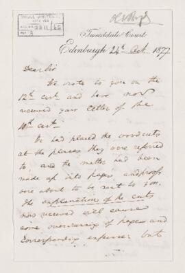 Letter, 24 October 1877