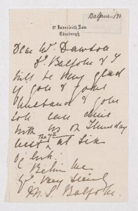 Letter, 1870
