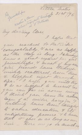 Letter, 31 July 1896