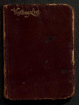 Visiting list, approximately 1855-1913
