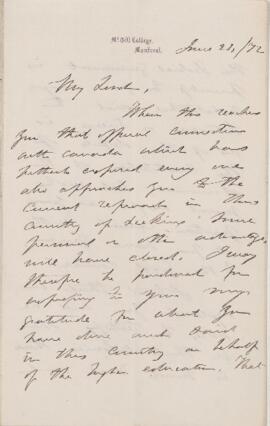 Letter, 21 June 1872