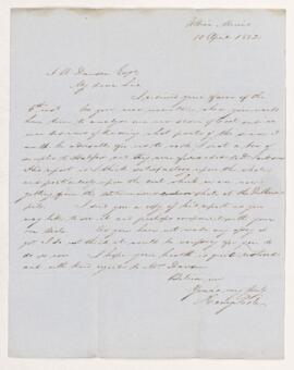 Letter, 10 April 1852