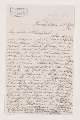 Letter, 20 April 1879