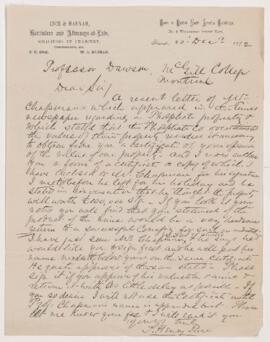 Letter, 20 December 1872