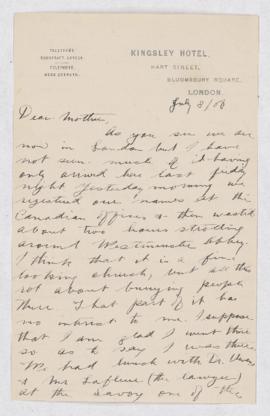 Letter, 8 July 1906