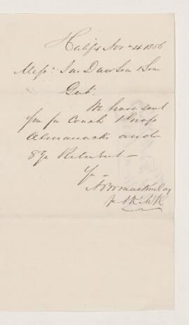 Letter, 4 November 1856