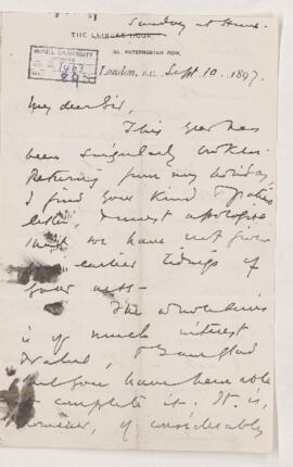 Letter, 10 September 1897