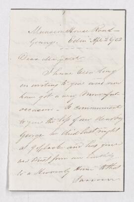 Letter, 26 April 1852