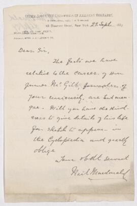 Letter, 22 September 1887