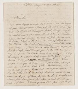 Letter, 27 August 1830