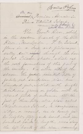 Letter from F. Bain