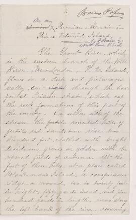 Letter from F. Bain