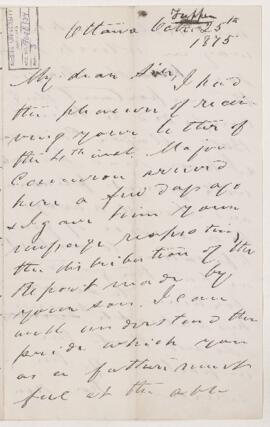 Letter, 25 October 1875