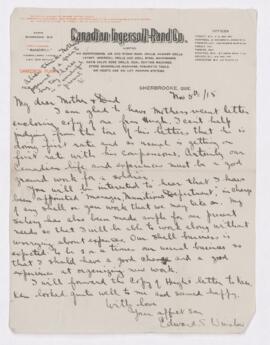 Letter, 5 November 1915