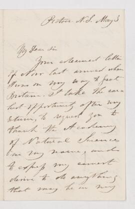 Letter to Johnston