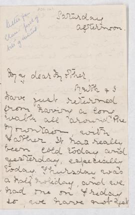 Undated letter from Clare