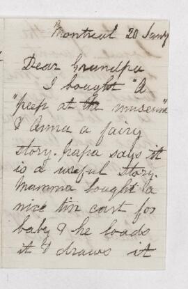 Letter from George Mercer Dawson