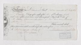 Bill of exchange, 4 July 1838