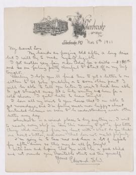 Letter, 8 November 1911