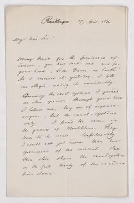 Letter, 17 April 1876