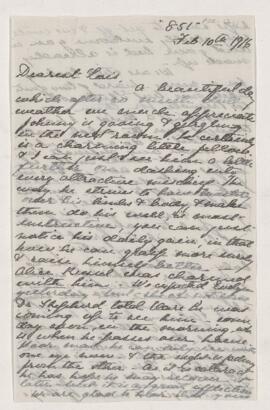 Letter, 10 February 1916