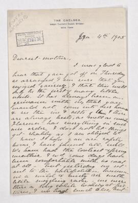 Letter, 4 January 1905