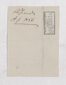 Receipt, 7 April 1856