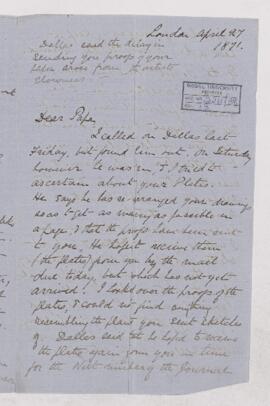 Letter, 27 April 1871