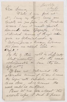 Letter,  August 1887