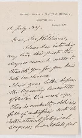 Letter, 16 July 1887